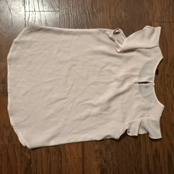 Semi Sheer Ruffle Shoulder Top - Picture 3 of 4